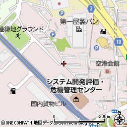 大阪航空局宿舎周辺の地図