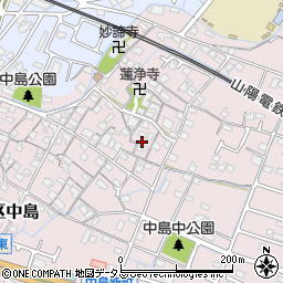 兵庫県姫路市飾磨区中島882周辺の地図