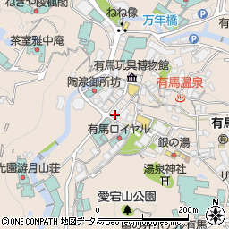 兵庫県神戸市北区有馬町870周辺の地図