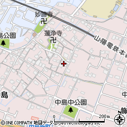 兵庫県姫路市飾磨区中島876周辺の地図