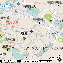 兵庫県神戸市北区有馬町1086周辺の地図