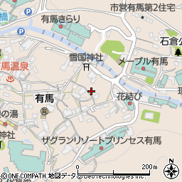 兵庫県神戸市北区有馬町1108周辺の地図