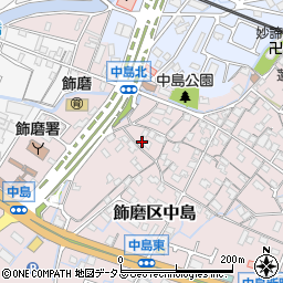 兵庫県姫路市飾磨区中島1042周辺の地図