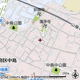 兵庫県姫路市飾磨区中島963周辺の地図