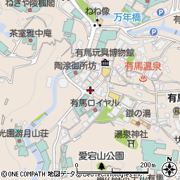 兵庫県神戸市北区有馬町872周辺の地図
