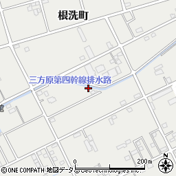 静岡県浜松市中央区根洗町周辺の地図