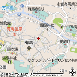 兵庫県神戸市北区有馬町1088周辺の地図