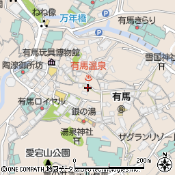 兵庫県神戸市北区有馬町1160周辺の地図
