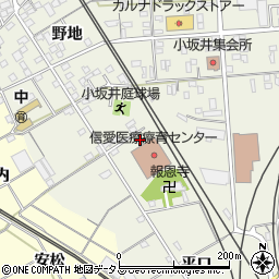 愛知県豊川市小坂井町大塚周辺の地図