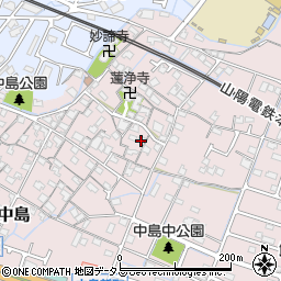 兵庫県姫路市飾磨区中島878周辺の地図