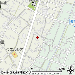 静岡県浜松市浜名区西美薗612-2周辺の地図