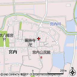 兵庫県姫路市網干区宮内27周辺の地図