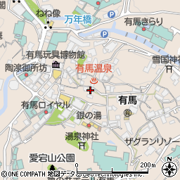 兵庫県神戸市北区有馬町1159周辺の地図
