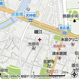 兵庫県姫路市飾磨区天神140周辺の地図