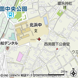 静岡県浜松市浜名区西美薗294周辺の地図