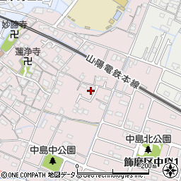兵庫県姫路市飾磨区中島75周辺の地図