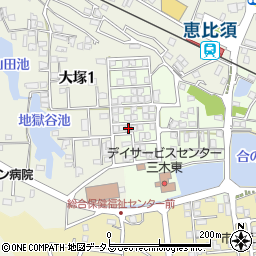兵庫県三木市君が峰町2-32周辺の地図