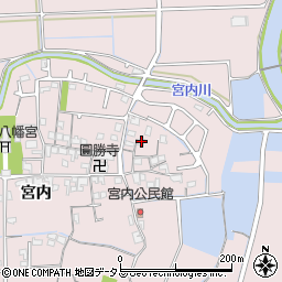 兵庫県姫路市網干区宮内29周辺の地図