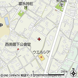静岡県浜松市浜名区西美薗527周辺の地図