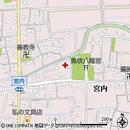 兵庫県姫路市網干区宮内189周辺の地図