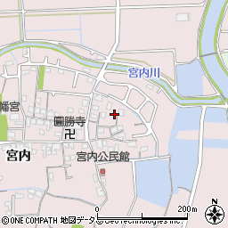 兵庫県姫路市網干区宮内33周辺の地図