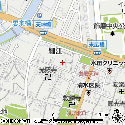 兵庫県姫路市飾磨区天神142周辺の地図