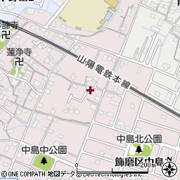 兵庫県姫路市飾磨区中島76周辺の地図