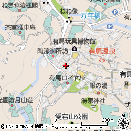 兵庫県神戸市北区有馬町871周辺の地図