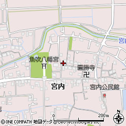 兵庫県姫路市網干区宮内217周辺の地図