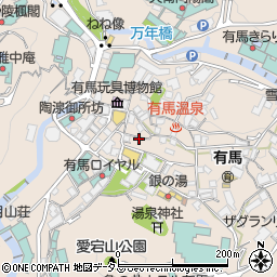 兵庫県神戸市北区有馬町817周辺の地図