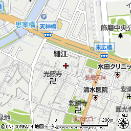 兵庫県姫路市飾磨区天神141周辺の地図
