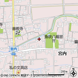 兵庫県姫路市網干区宮内188周辺の地図