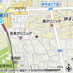 ＧＫレジデンス逆瀬川２周辺の地図