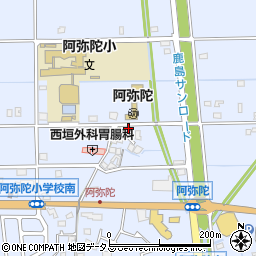 兵庫県高砂市阿弥陀町阿弥陀1187-4周辺の地図