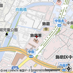 兵庫県姫路市飾磨区中島1130-1周辺の地図