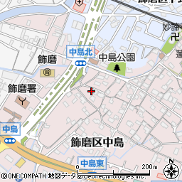 兵庫県姫路市飾磨区中島1043周辺の地図
