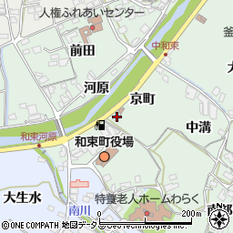 和束町観光案内所周辺の地図