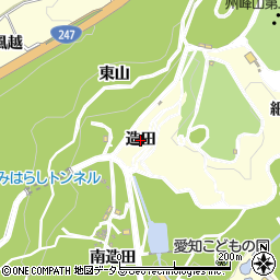 愛知県西尾市東幡豆町（造田）周辺の地図