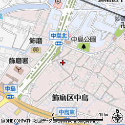 兵庫県姫路市飾磨区中島1046周辺の地図