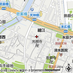 兵庫県姫路市飾磨区天神136周辺の地図
