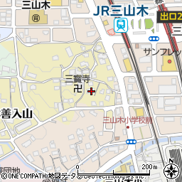 京都府京田辺市三山木山崎10周辺の地図