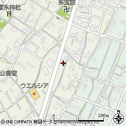 静岡県浜松市浜名区西美薗614周辺の地図