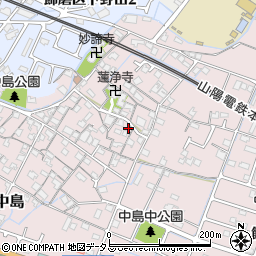 兵庫県姫路市飾磨区中島906-1周辺の地図