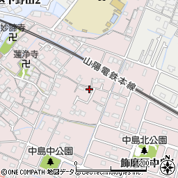 兵庫県姫路市飾磨区中島75-2周辺の地図