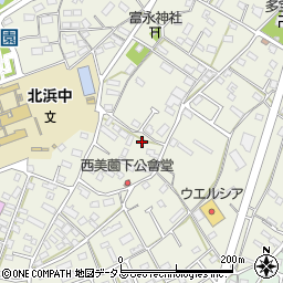 静岡県浜松市浜名区西美薗392周辺の地図