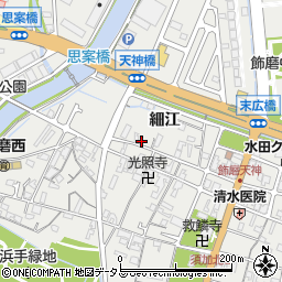 兵庫県姫路市飾磨区天神135周辺の地図