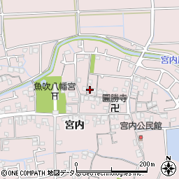 兵庫県姫路市網干区宮内216周辺の地図