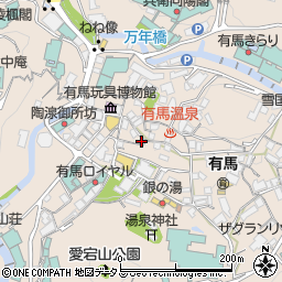 兵庫県神戸市北区有馬町813周辺の地図