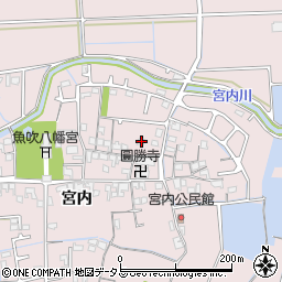 兵庫県姫路市網干区宮内207周辺の地図