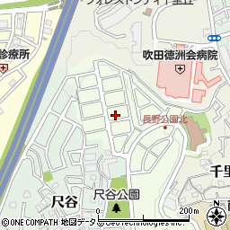 大阪府吹田市長野東27-33周辺の地図